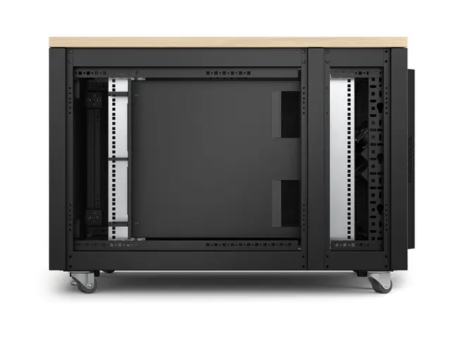 APC NetShelter - Rack (vertikal) lydisolert AC 100-230 V lønn 12U ...