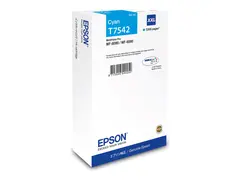 Epson T7542 - 69 ml - XXL-størrelse cyan - original - blekkpatron - for WorkForce Pro WF-8090, WF-8590