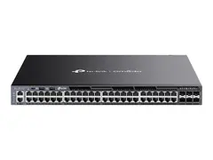 TP-Link Omada SG6654XHP V1 - Switch - L3 Styrt - 48 x 10/100/1000 (PoE+) + 6 x 10Gb Ethernet SFP+ - front til bakside-luftflyt - rackmonterbar - PoE+ (1440 W)