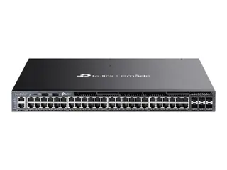 TP-Link Omada SG6654XHP V1 - Switch L3 - Styrt - 48 x 10/100/1000 (PoE+) + 6 x 10Gb Ethernet SFP+ - front til bakside-luftflyt - rackmonterbar - PoE+ (1440 W)