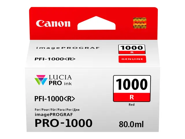 Canon PFI-1000 R - 80 ml - rød - original - blekkbeholder - for im...