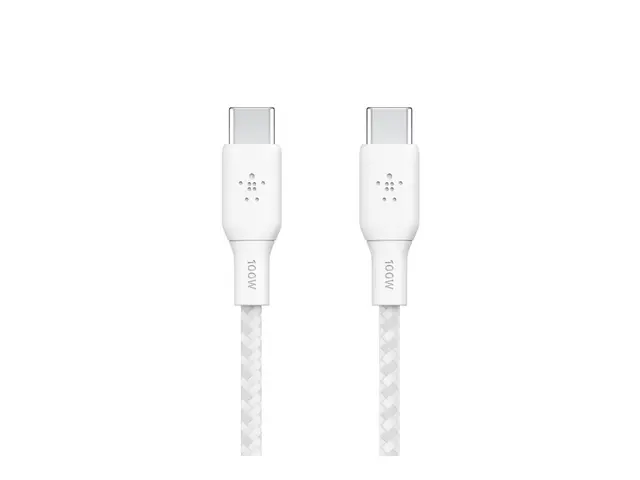 Belkin BoostCharge - USB-kabel 24 pin USB-C (hann) til 3 m hvit