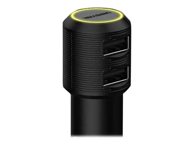 Unisynk - Bilstrømadapter 24 watt 4.8 A 2 utgangskontakter (USB) s...