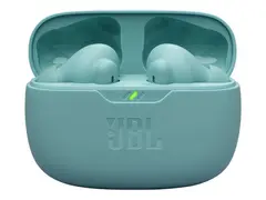 JBL Wave Beam 2 - True wireless-hodetelefoner med mikrofon i øret - Bluetooth - aktiv støydemping - blå