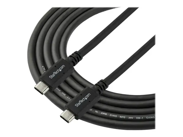 StarTech.com USB C to Cable - 6 ft / 1.8m 5A PD USB-IF Certified M...
