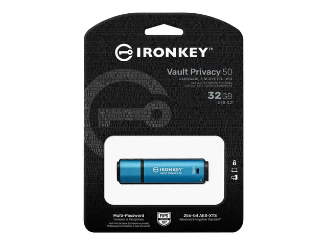 Kingston IronKey Vault Privacy 50 Series - USB-flashstasjon krypte...