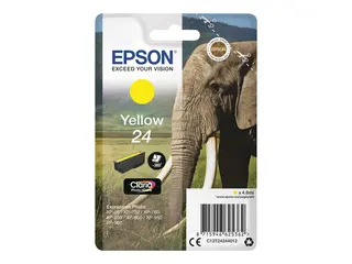 Epson 24 - 4.6 ml - gul - original - blære med RF-alarm blekkpatron - for Expression Photo XP-55, 750, 760, 850, 860, 950, 960, 970; Expression Premium XP-750, 850