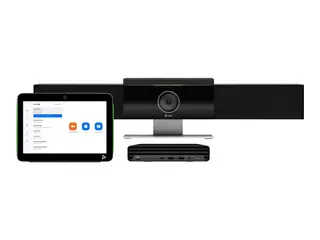 HP Poly - Zoom Room - Base Kit videokonferansesett (Poly TC10-berøringskontroller, HP Mini Conferencing PC) - Zoom Certified - power adapter included