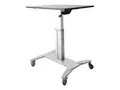 STARTECH MOBILE SIT STAND WORKSTATION WITH 31.5 WORK SURFACE