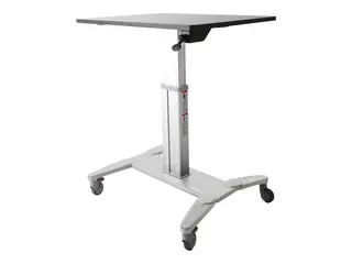 STARTECH MOBILE SIT STAND WORKSTATION WITH 31.5 WORK SURFACE