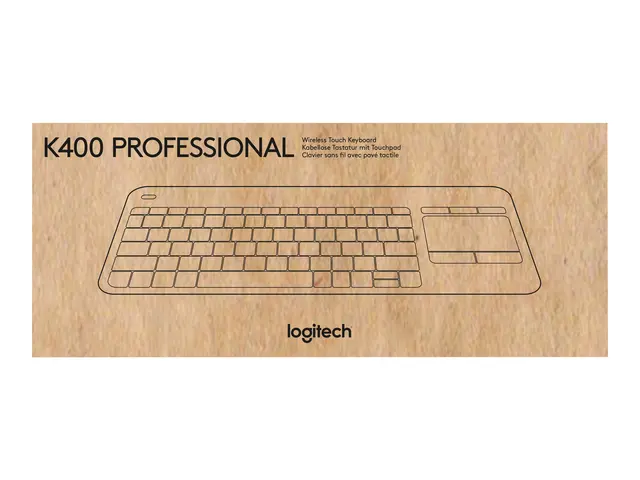 Logitech Wireless Touch Keyboard K400 Plus - Tastatur - trådløs - ...