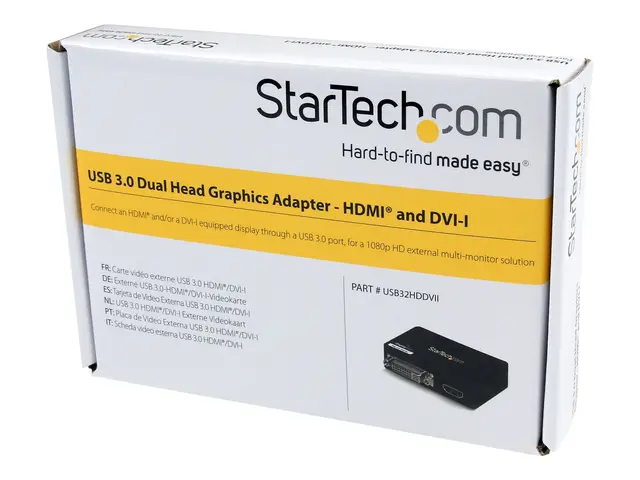 StarTech.com USB 3.0 to HDMI / DVI Adapter - 2048x1152 - External ...