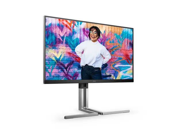 AOC Q27U3CV - Graphic Pro Series - LED-skjerm 27" - 2560 x 1440 QHD @ 75 Hz - IPS - 1000:1 - DisplayHDR 400 - 4 ms - HDMI, DisplayPort, USB-C - høyttalere - svart 