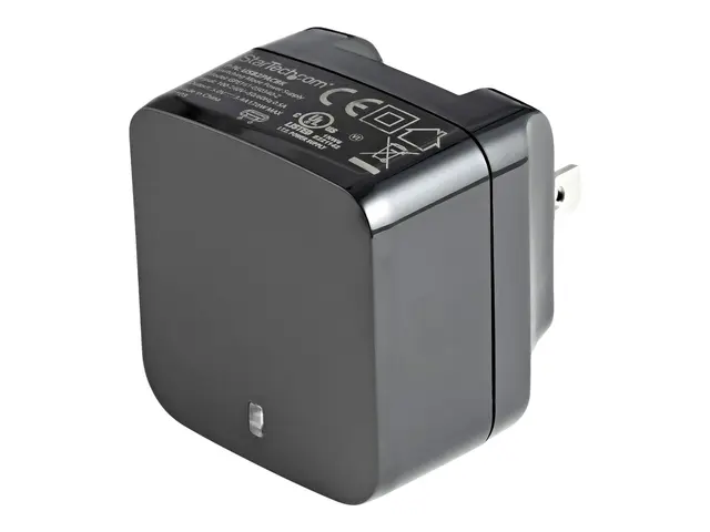 Startech Travel USB Wall Charger - 2 Port Black Universal Adapter ...