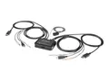 STARTECH.COM SV211DPUA4K 2 Port USB 4K60Hz DisplayPort KVM Switch with 4 ft.