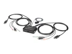 STARTECH.COM SV211DPUA4K 2 Port USB 4K60Hz DisplayPort KVM Switch with 4 ft.