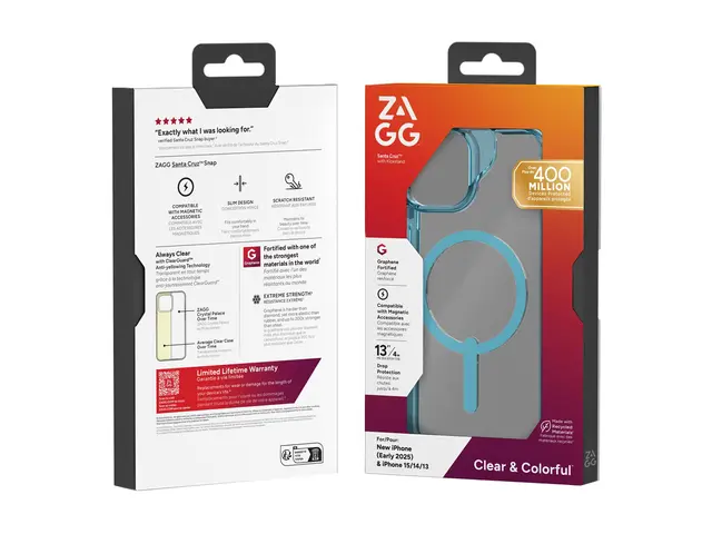 Zagg Santa Cruz Snap - Baksidedeksel for mobiltelefon blå Apple iP...