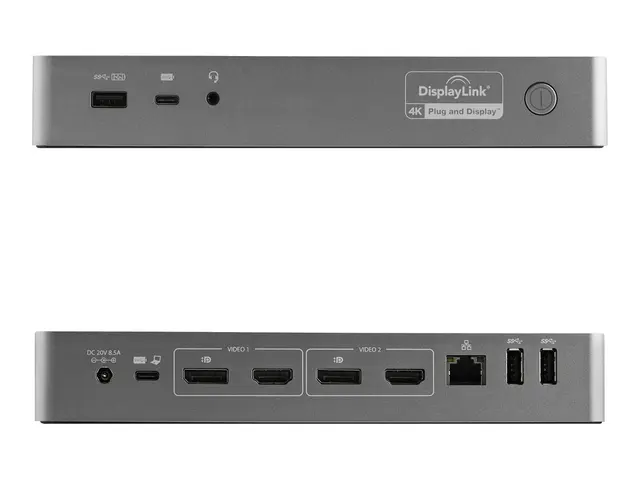 StarTech.com USB-C & USB-A Dock, Hybrid Universal Laptop Docking S...