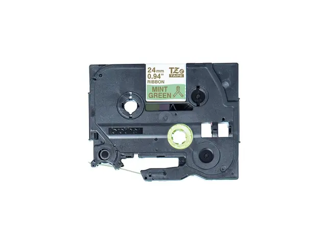 Brother TZe-RM54 - Sateng - gull på myntegrønt - Rull (2,4 cm x 4 ...