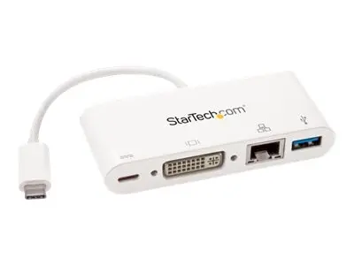 StarTech.com USB C Multiport Adapter, USB-C to DVI-D (Digital) Vid...