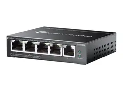 TP-Link Omada ES205GP V1.6 - Switch - Styrt 4 x 10/100/1000 (PoE+) + 1 x 10/100/1000 - stasjonær, veggmonterbar - PoE+ (65 W)