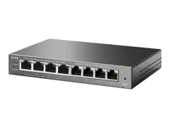TP-Link Easy Smart TL-SG108PE - Switch smart - 4 x 10/100/1000 (4 PoE+) + 4 x 10/100/1000 - stasjon&#230;r - PoE+ (64 W)