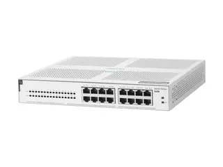 HPE Networking Instant On 1430 16G Class4 PoE 124W Switch Switch - ikke-styrt - 16 x 10/100/1000 (PoE Class 4) - stasjonær, rackmonterbar, veggmonterbar - PoE (124 W) - BTO