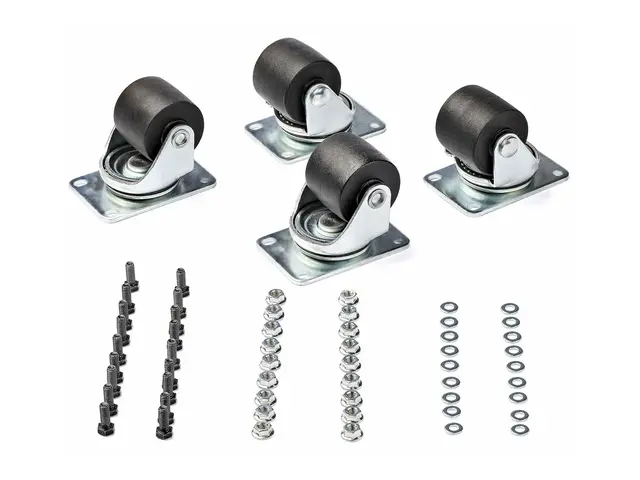 StarTech.com Heavy Duty Casters for Server Racks/Cabinets, Set of ...
