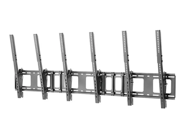 Neomounts NS-WMB300P - Brakett for 3 LCD-skjermer svart skjermstør...