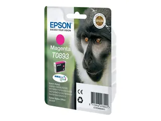 Epson T0893 - Magenta - original - blære med RF/lyd-alarm blekkpatron - for Stylus S21, SX110, SX115, SX210, SX215, SX400, SX405, SX410, SX415; Stylus Office BX300