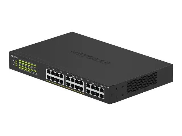 NETGEAR GS324P - Switch ikke-styrt 16 x 10/100/1000 (PoE+) + 8 rac...