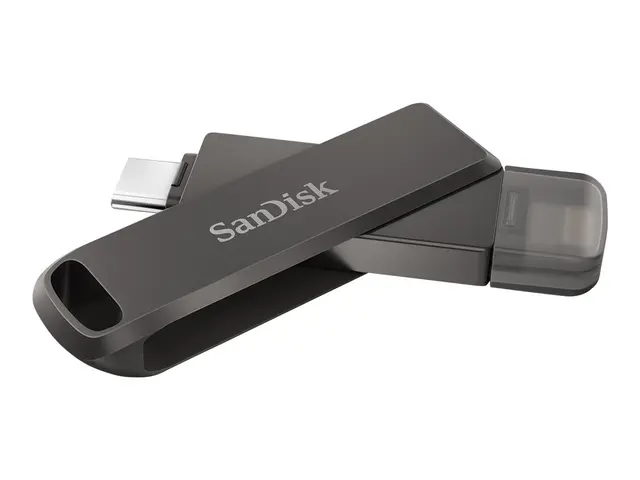 SanDisk iXpand Luxe - USB-flashstasjon - 128 GB - USB-C / Lightning