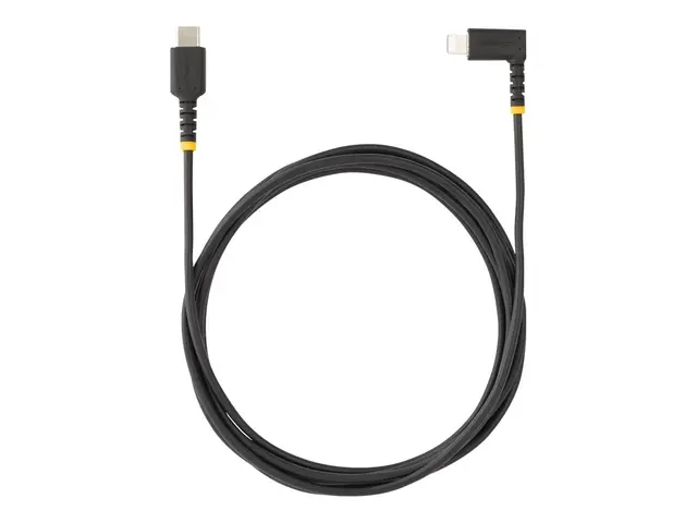 StarTech.com 6ft (2m) Durable USB-C to Lightning Cable - Right-Ang...