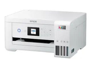 Epson EcoTank ET-2856 - Multifunksjonsskriver farge - ink-jet - p&#229;fyllbar - A4 (medie) - opp til 10.5 spm (trykking) - 100 ark - Wi-Fi, USB - hvit