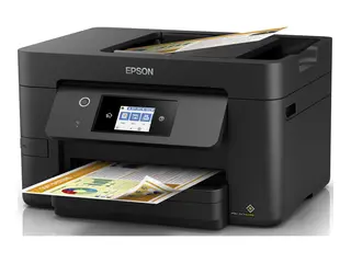Epson WorkForce Pro WF-3825DWF Multifunksjonsskriver - 215.9 x 355.6 mm (original) - A4/Legal (medie) - opp til 21 spm (trykking) - 250 ark - 33.6 kbps - USB 2.0, Gigabit LAN, Wi-Fi(n), USB-vert