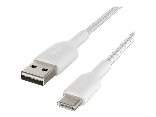 Belkin BoostCharge - USB-kabel 24 pin USB-C (hann) til USB 2 m hvit