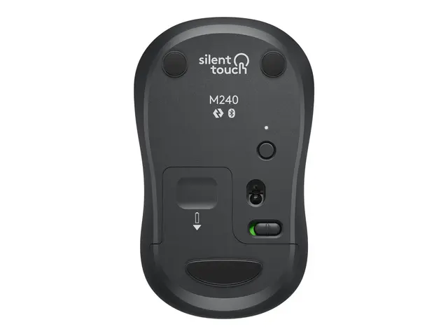 Logitech M240 Silent - Mus høyre- og venstrehåndet optisk 3 knappe...