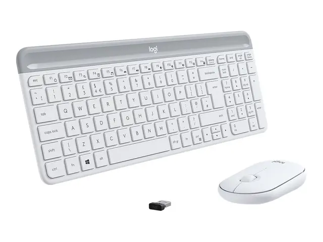 Logitech Slim Wireless Combo MK470 - Tastatur- og mussett - trådlø...