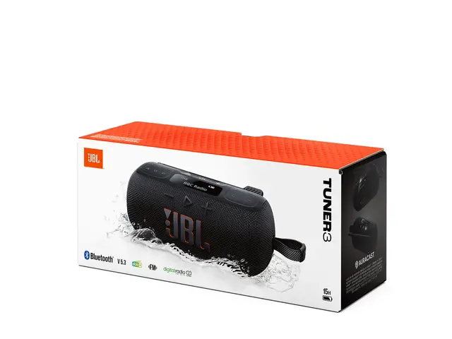 JBL Tuner 3 - Bærbar DAB-radio - 7 watt - svart