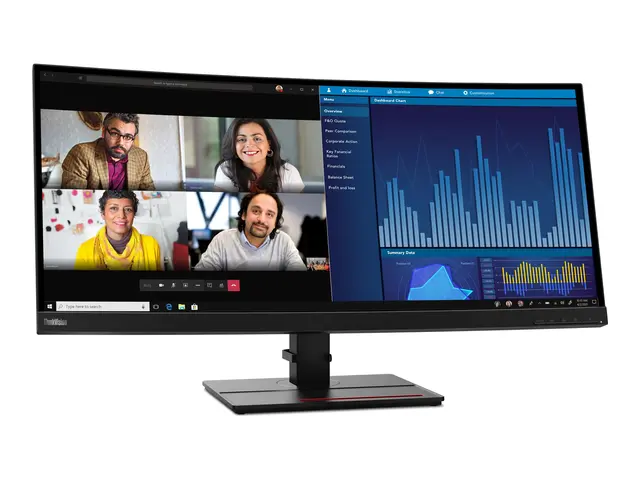 Lenovo ThinkVision P34w-20 - LED-skjerm kurvet 34.14" 3440 x 1440 ...
