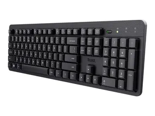 Trust Ody II - Tastatur - stille - 100% - full size tr&#229;dl&#248;s - QWERTY - Nordisk - svart
