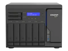 QNAP TS-h886 - NAS-server - 8 brønner SATA 6Gb/s - RAID 0, 1, 5, 6, 10, 50, JBOD, 60, RAID TP, TM - RAM 8 GB - 2.5 Gigabit Ethernet - iSCSI støtte