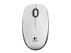 Logitech B100 - Mus - h&#248;yre- og venstreh&#229;ndet optisk - 3 knapper - kablet - USB - hvit