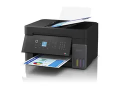 Epson EcoTank ET-4900 - Multifunksjonsskriver farge - ink-jet - ITS - A4 (210 x 297 mm) (original) - A4/Letter (medie) - opp til 11 spm (trykking) - 100 ark - 33.6 kbps - Wi-Fi(n), USB, LAN - svart