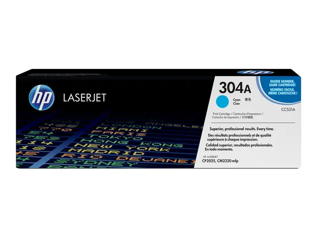 HP 304A - Cyan - original - LaserJet - tonerpatron (CC531A) - for ...