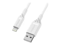 OtterBox Standard - Lightning-kabel - USB hann til Lightning hann 1 m - skydr&#248;mhvitt