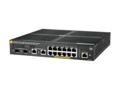 HPE Aruba 2930F 12G PoE+ 2G/2SFP+ - Switch L3 - Styrt - 12 x 10/100/1000 (PoE+) + 2 x 1 Gigabit / 10 Gigabit SFP+ (opplink) + 2 x 10/100/1000 - rackmonterbar - PoE+ (139 W)