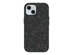 OtterBox Core Series - Baksidedeksel for mobiltelefon MagSafe-samsvar - REGRIND-silikon, syntetisk gummi - karnevalskveld (svart) - for Apple iPhone 15