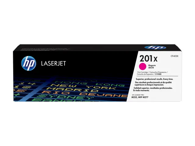 HP 201X - Høy ytelse magenta original LaserJet tonerpatron (CF403X...