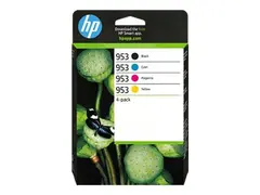 HP 953 - 4-pack - svart, gul, cyan, magenta original - Officejet - blister - blekkpatron